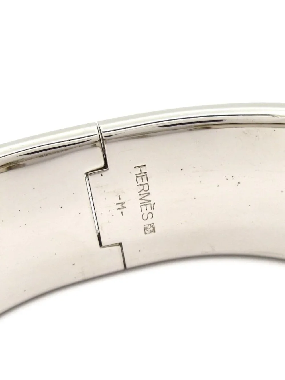 Hermes Bangle Clic Clac Silver Pink Bracelet